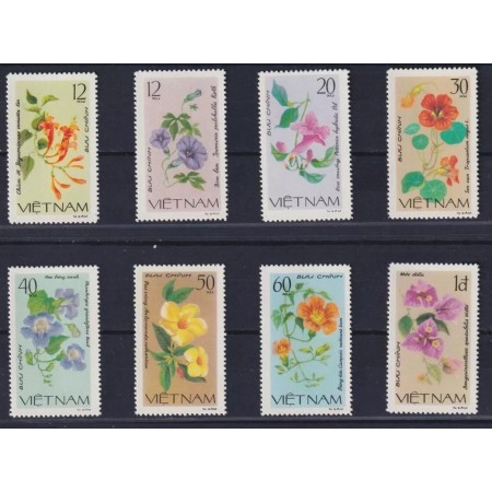 Vietnam 1980 - Flori, flora, serie neuzata Vietnam 1980 - Flori, flora, serie neuzata