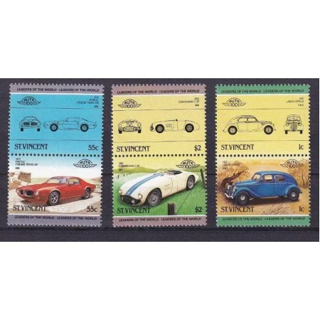 St Vincent 1985 - Masini de epoca, serie neuzata