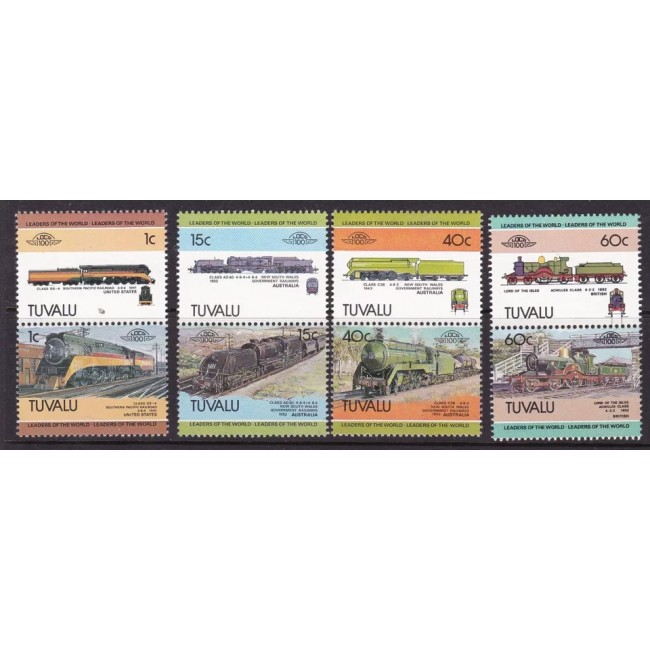 Tuvalu 1984 - Locomotive, trenuri, serie neuzata