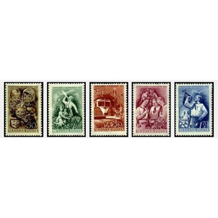 Ungaria 1951 - Copii, serie neuzata Ungaria 1951 - Copii, serie neuzata