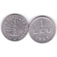 Romania 1951 - 1 leu, circulata