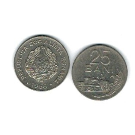 Romania 1966 - 25 bani, circulata