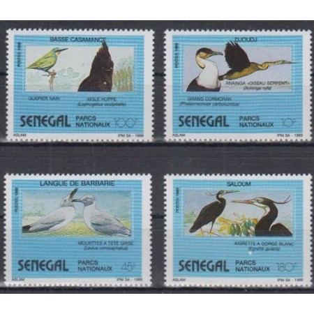 Senegal 1989 - Pasari, serie neuzata Senegal 1989 - Pasari, serie neuzata