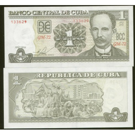 Cuba 2016 - 1 peso UNC
