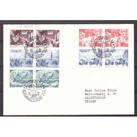 Suedia 1971 - Craciun, FDC Suedia 1971 - Craciun, FDC