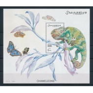 Somalia 2001 - Cameleon, fluturi, colita neuzata