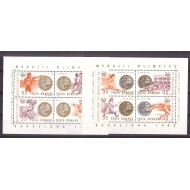 1992 - Medalii olimpice, blocuri neuzate