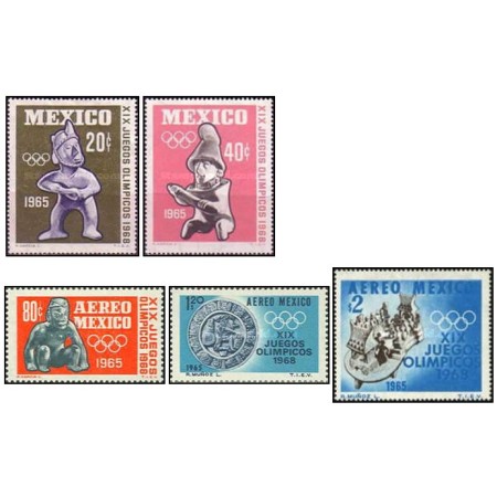 Mexic 1965 - Jocurile Olimpice, serie neuzata Mexic 1965 - Jocurile Olimpice, serie neuzata