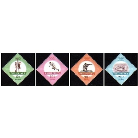 Filipine 1960 - Jocurile Olimpice Roma, sport, serie neuzata