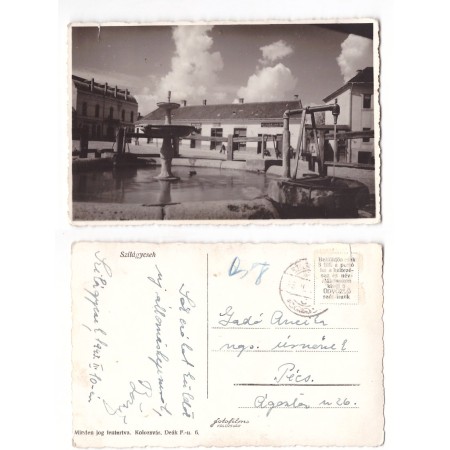 Cehu Silvaniei 1943 - Piata centrala, ilustrata circulata