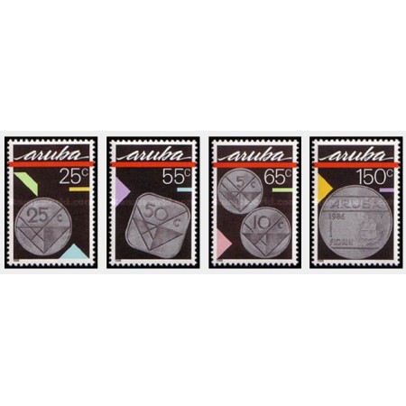 Aruba 1988 - Monede, serie neuzata Aruba 1988 - Monede, serie neuzata