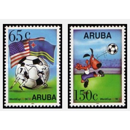 Aruba 1994 - Campionatul Mondial fotbal, serie neuzata Aruba 1994 - Campionatul Mondial fotbal, serie neuzata