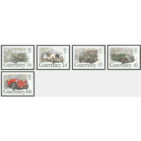 Guernsey 1994 - Masini de epoca, serie neuzata