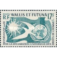 Wallis & Futuna 1958 - Drepturile Omului, neuzata