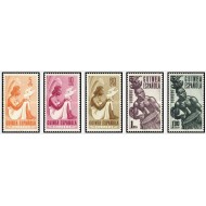 Guinea Spaniola 1953 - Indigeni, serie neuzata