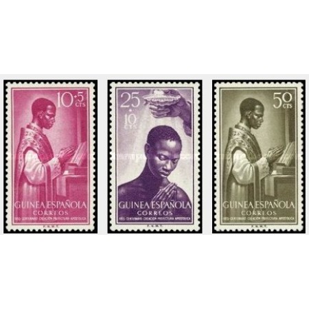 Guinea Spaniola 1955 - Apostolic Prefecture Fernando Poo, serie neuzata Guinea Spaniola 1955 - Apostolic Prefecture Fernando Poo, serie neuzata