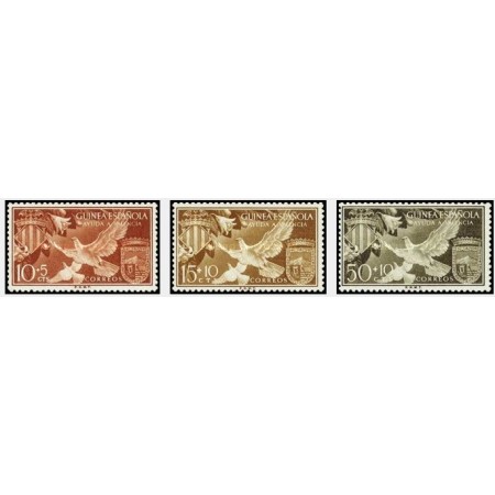 Guinea Spaniola 1958 - Valencia, porumbei, serie neuzata Guinea Spaniola 1958 - Valencia, porumbei, serie neuzata