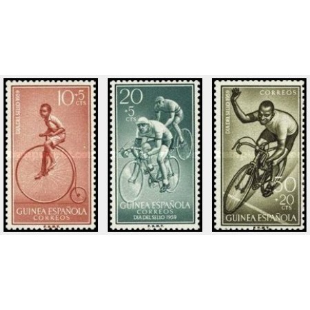 Guinea Spaniola 1959 - Sport, ciclism, serie neuzata Guinea Spaniola 1959 - Sport, ciclism, serie neuzata