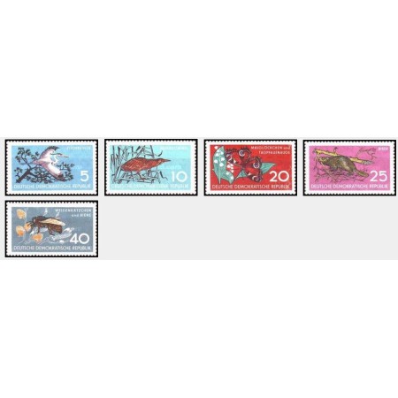DDR 1959 - Protectia naturii, fauna, serie neuzata DDR 1959 - Protectia naturii, fauna, serie neuzata