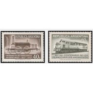 Argentina 1957 - Caile ferate, locomotive, serie neuzata