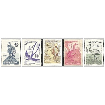 Argentina 1960 - Pasari, serie neuzata Argentina 1960 - Pasari, serie neuzata
