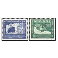 Deutsches Reich 1938 - Graf von Zeppelin serie nestampilata cu sarniere