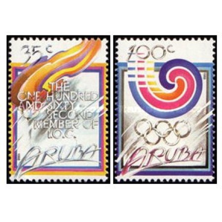 Aruba 1988 - Jocurile Olimpice Seoul, serie neuzata Aruba 1988 - Jocurile Olimpice Seoul, serie neuzata