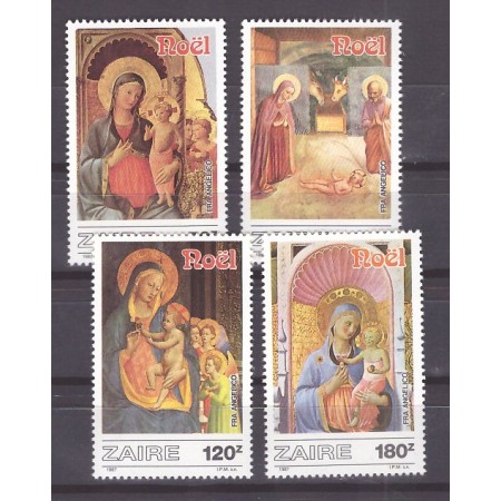 Zaire 1987 - Craciun, serie neuzata Zaire 1987 - Craciun, serie neuzata