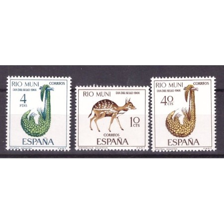 Rio Muni 1966 - Fauna, animale, serie scurta neuzata Rio Muni 1966 - Fauna, animale, serie scurta neuzata