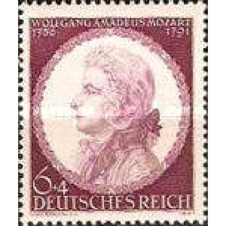 Deutsches Reich 1941 - Mozart, neuzata Deutsches Reich 1941 - Mozart, neuzata