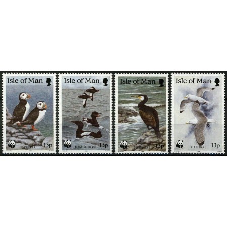Isle of Man 1989 - Pasari WWF serie neuzata Isle of Man 1989 - Pasari WWF serie neuzata
