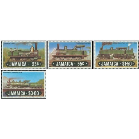 Jamaica 1984 - Locomotive ce abur, serie neuzata Jamaica 1984 - Locomotive ce abur, serie neuzata