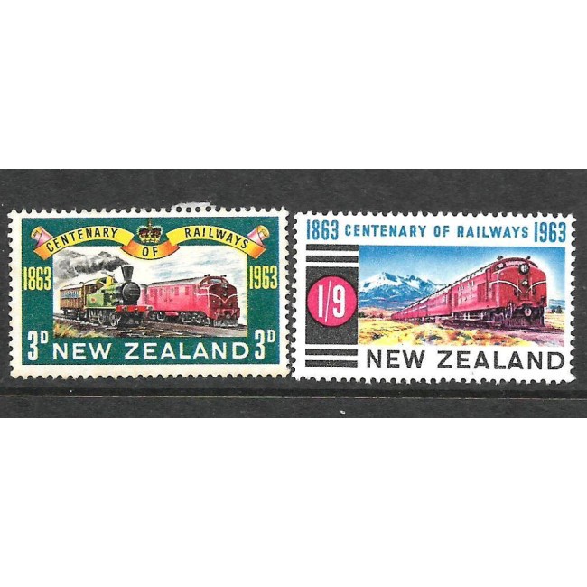 New Zealand 1963 - Centenarul cailor ferate, serie neuzata New Zealand 1963 - Centenarul cailor ferate, serie neuzata