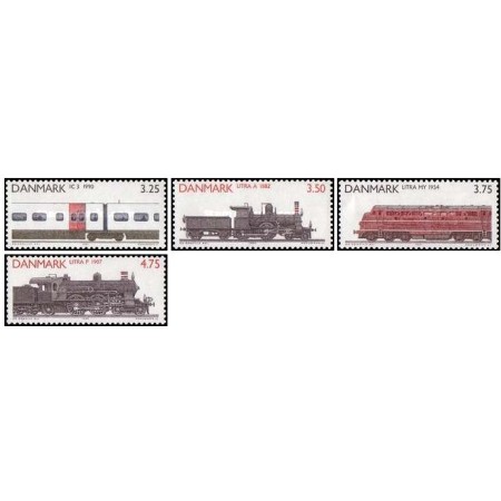 Danemarca 1991 - Locomotive, serie neuzata Danemarca 1991 - Locomotive, serie neuzata