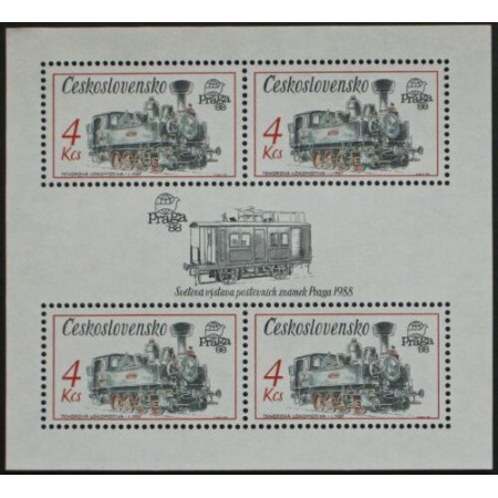 Cehoslovacia 1987 - Locomotiva, bloc neuzat