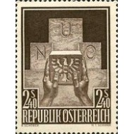 Austria 1956 - Austria la ONU, neuzata