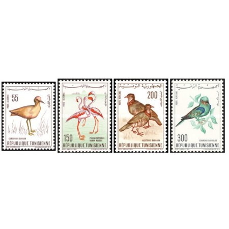 Tunisia 1966 - Pasari, fauna, serie neuzata Tunisia 1966 - Pasari, fauna, serie neuzata
