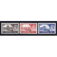 British Tangier 1955 - Supratipar, Mi80-82 serie neuzata