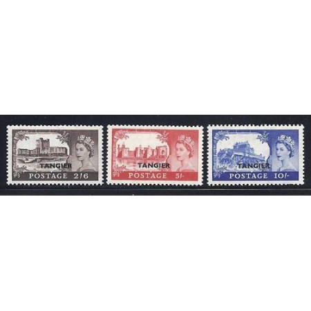 British Tangier 1955 - Supratipar, Mi80-82 serie neuzata British Tangier 1955 - Supratipar, Mi80-82 serie neuzata