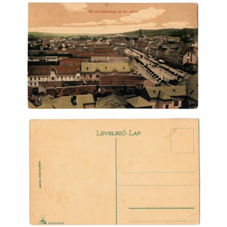 Targu Mures 1915(aprox.) - Vedere de sus din cetate, ilustrata n