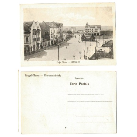 Targu Mures 1930(aprox.) - Piata Albina, ilustrata necirculata