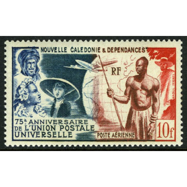 New Caledonia 1949 - UPU, neuzata