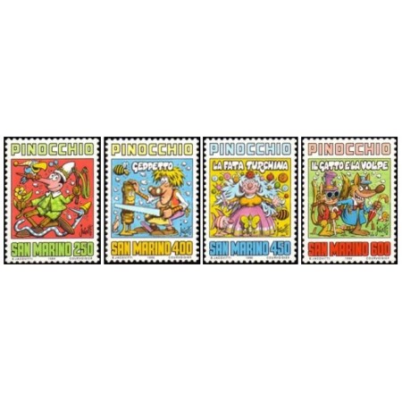 San Marino 1990 - Povesti, Carlo Collodi, serie neuzata San Marino 1990 - Povesti, Carlo Collodi, serie neuzata