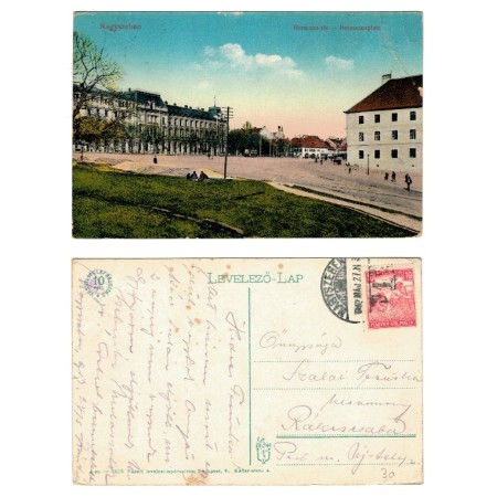 Sibiu 1917 - Hermannsplatz, ilustrata circulata