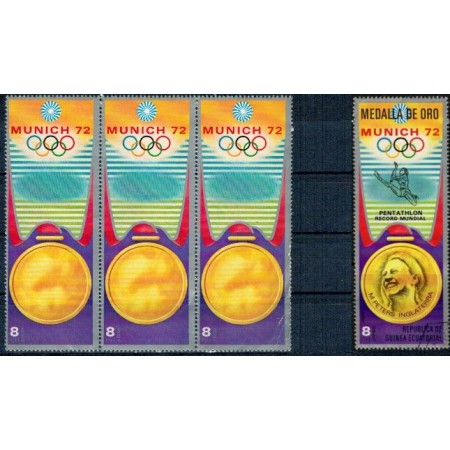 Guinea Ecuatoriala 1972 - Val. 8Ptas cu eroare, partial tiparit Guinea Ecuatoriala 1972 - Val. 8Ptas cu eroare, partial tiparit