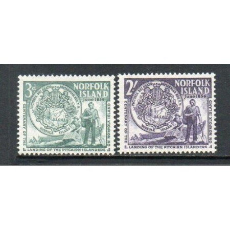 Norfolk Island 1956 - Cent. Landing of Pitcairners serie neuzata