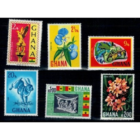 Ghana 1967 - Simboluri nationale, serie neuzata Ghana 1967 - Simboluri nationale, serie neuzata