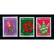 Yemen Nord 1964 - Flori, Posta Aeriana, nedantelate neuzate