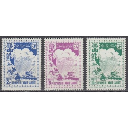 Arabia Saudita 1960 - Pentru refugiatii din Palestina, serie neu
