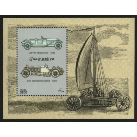 Somalia 1999 - Vehicule, masini de epoca, colita neuzata